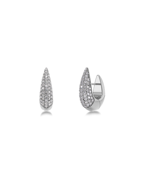 Crest Pavé Hoops S Jewellery Hopea