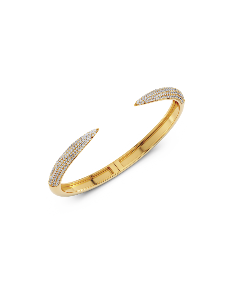 Crest Pavé Bangle Goldschmuck Gold