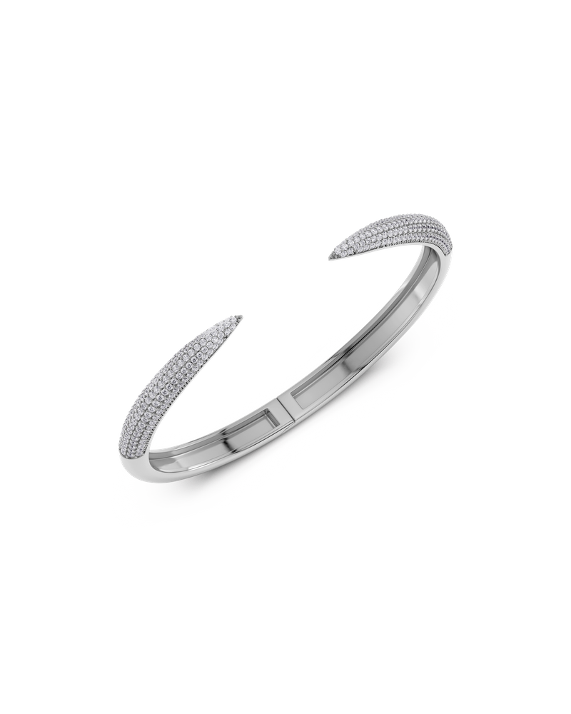 Crest Pavé Bangle Silversmycken Silver