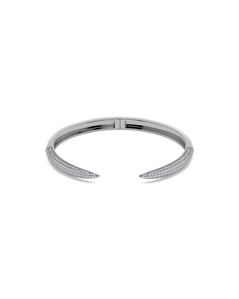 Crest Pavé Bangle Silversmycken Silver