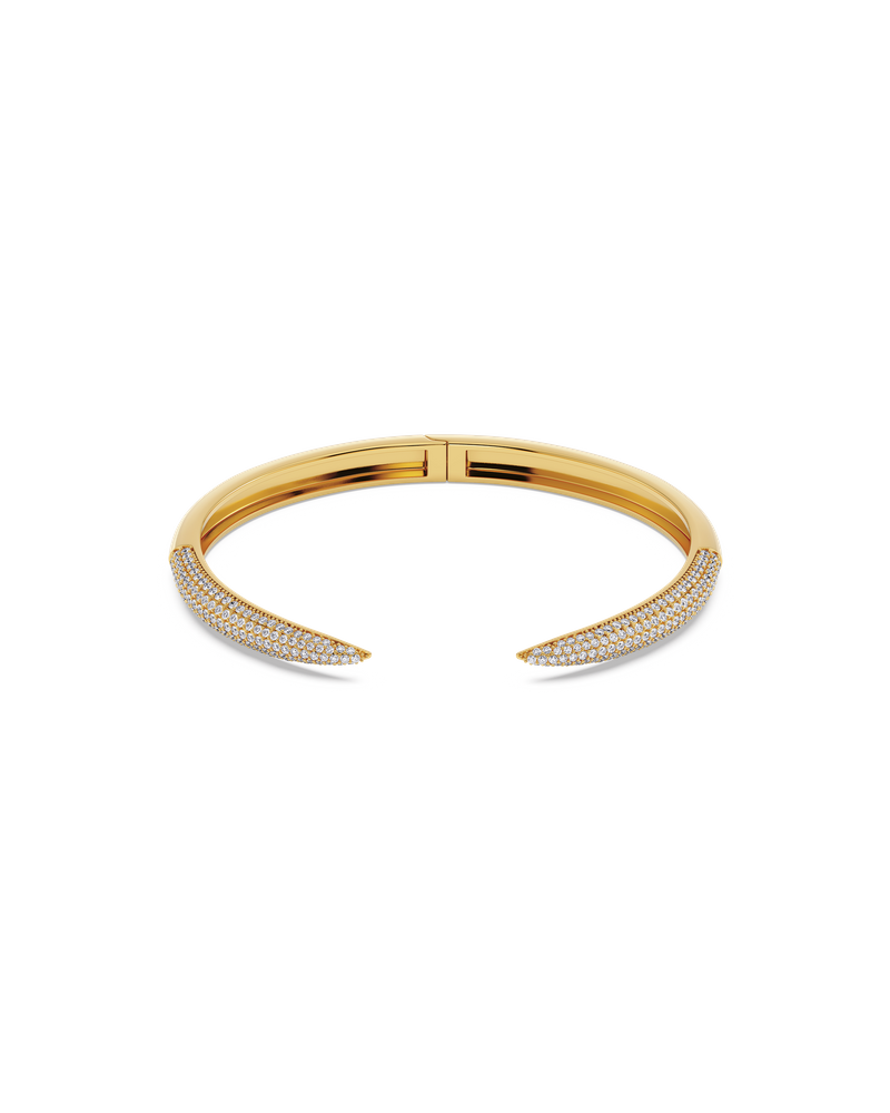 Crest Pavé Bangle Goldschmuck Gold