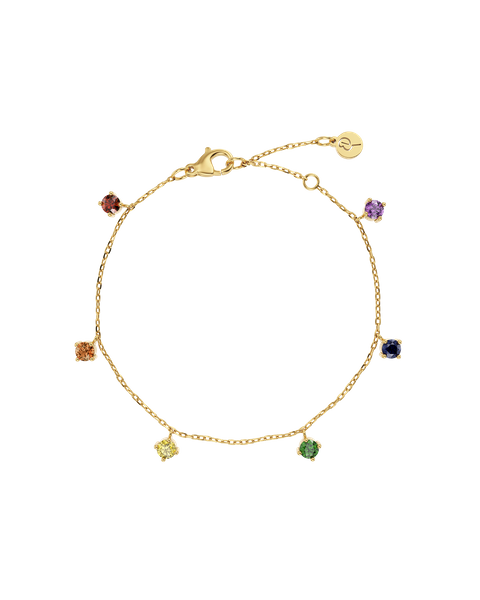 Rainbow Bracelet Gold bracelets Kulta/Monivärinen