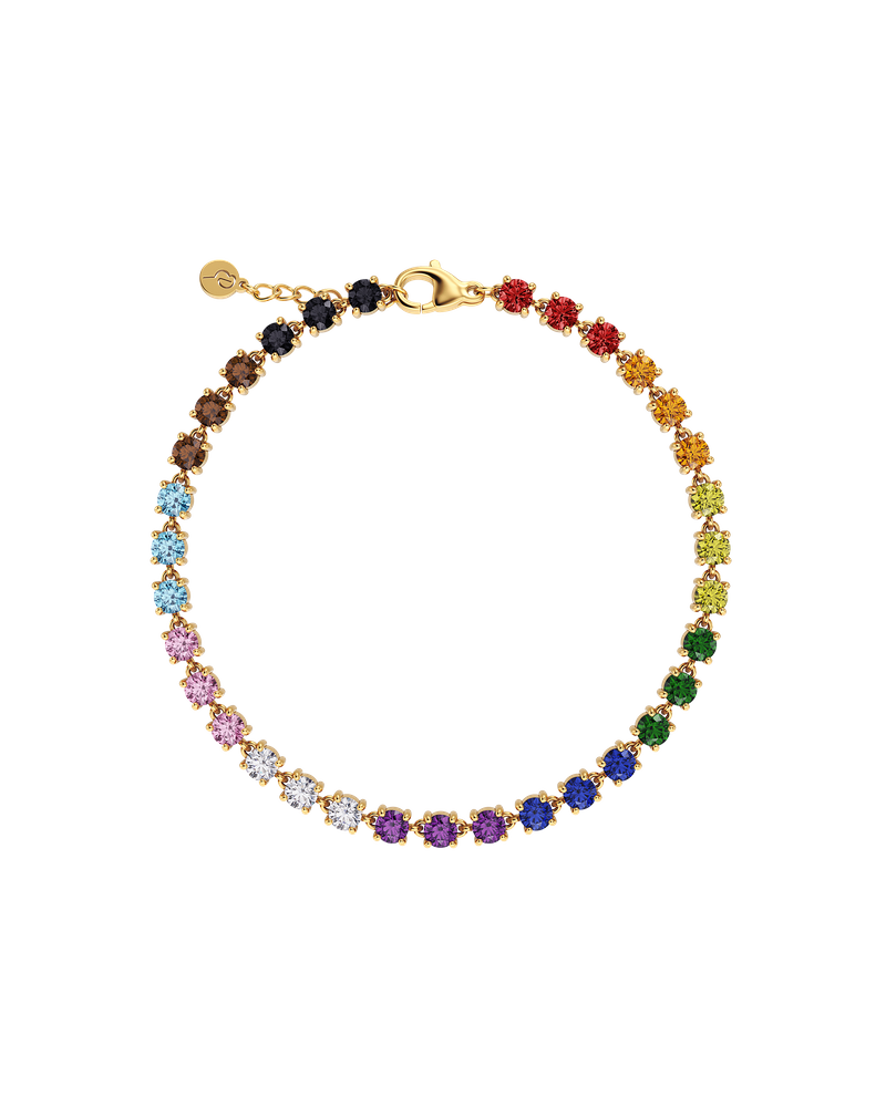 Rainbow Bracelet Guldarmband Guld/Multi