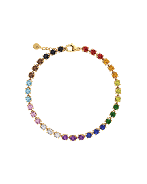 Rainbow Bracelet Gold bracelets Guld/Multi