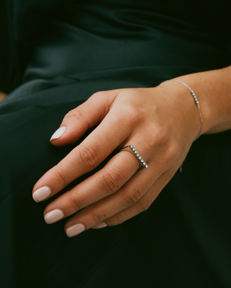 Twiggy Ring CZ Silver rings Silver