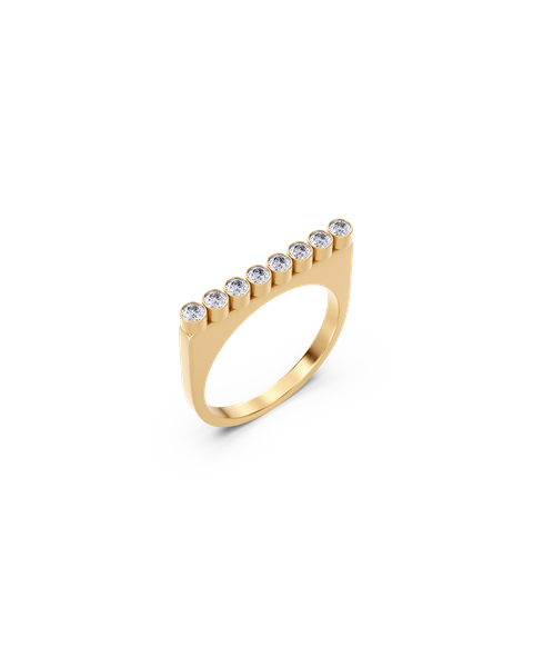 Twiggy Ring CZ Gold rings Kulta