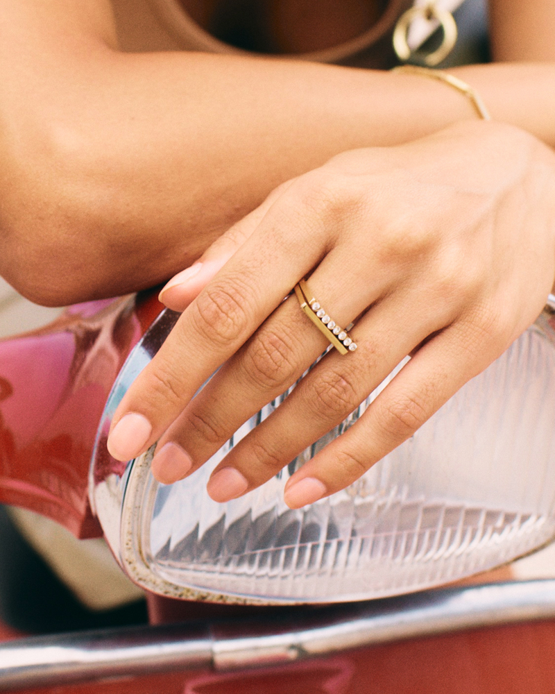Twiggy Ring CZ Gold rings Gold