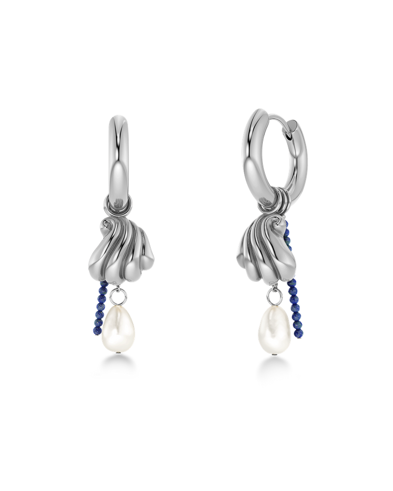 Beach Pearls Hoops undefined Gull/Grønn