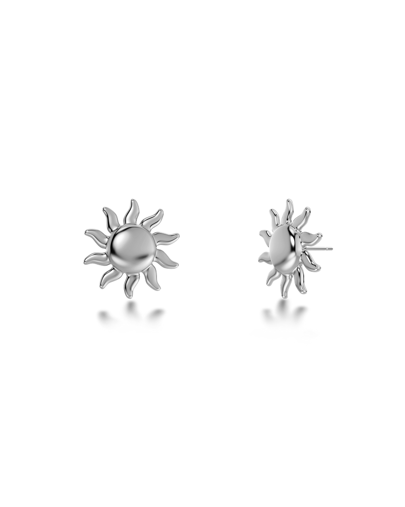 Sun Studs S Sølvsmykker Sølv