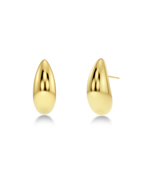 Silver Bean Studs Jewellery Kulta