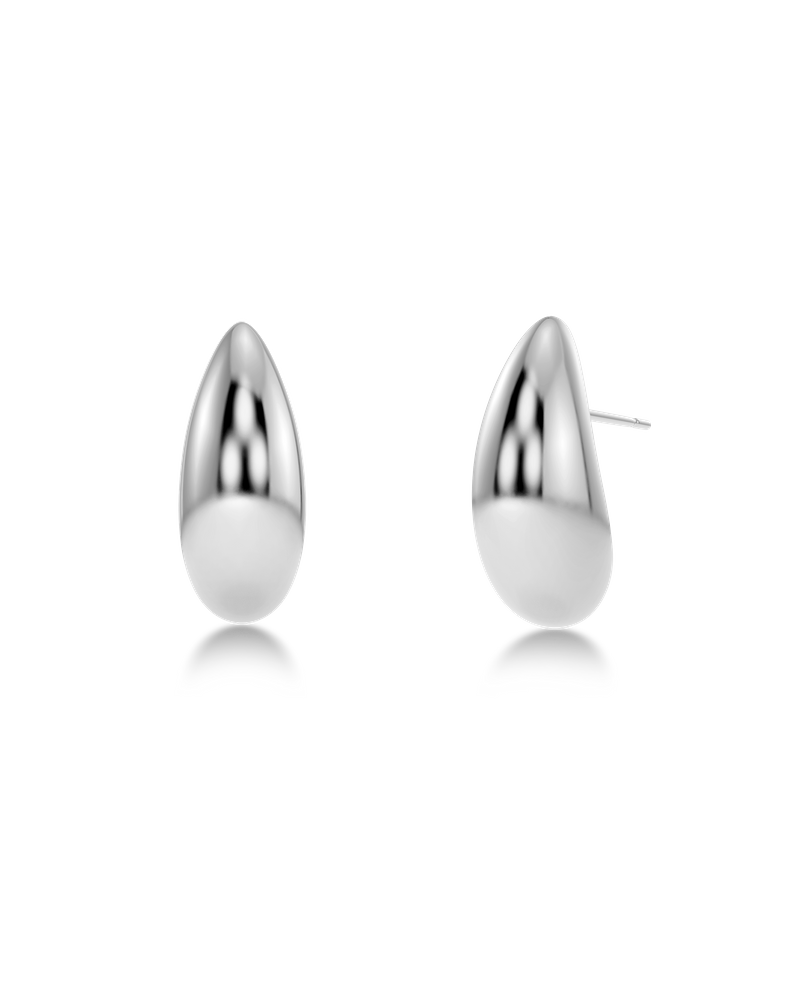 Silver Bean Studs Sølvsmykker Sølv