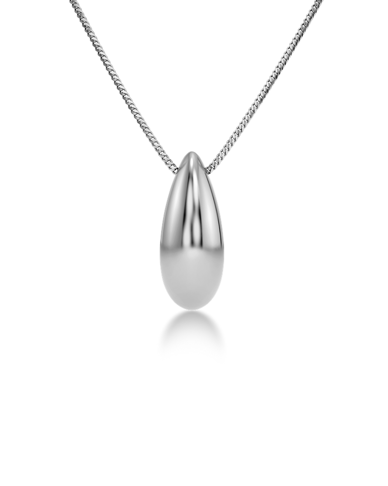 Silver Bean Necklace Silver necklaces Silver