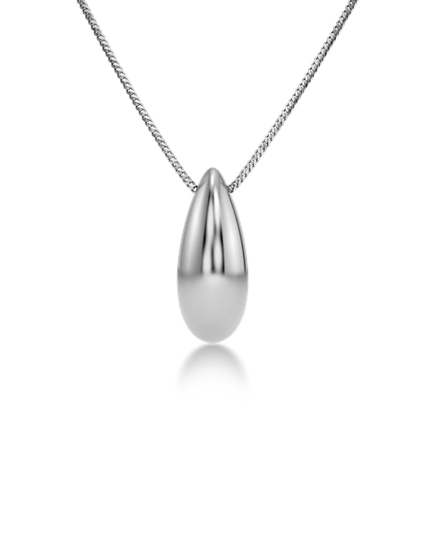 Silver Bean Necklace Silver necklaces Silver