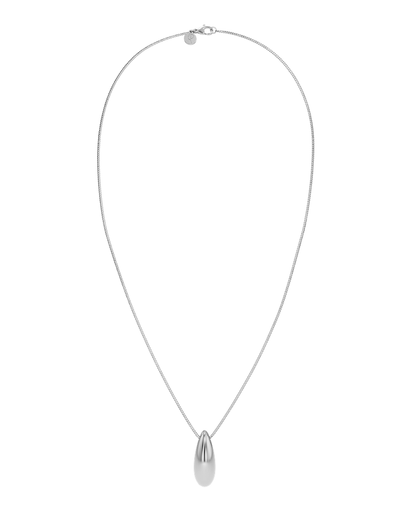 Silver Bean Necklace Silver necklaces Silver