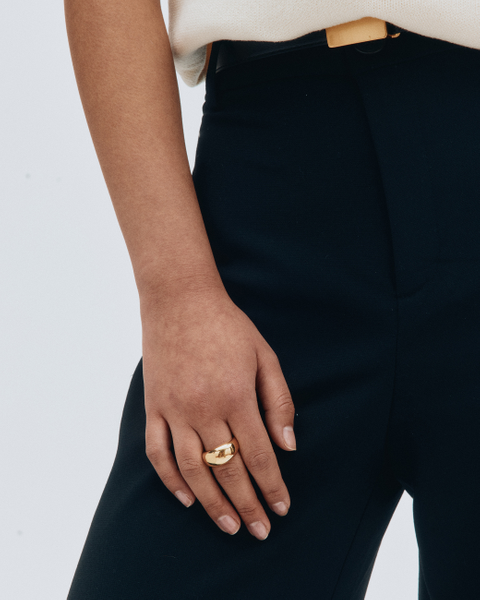 Silver Bean Ring Jewellery Guld