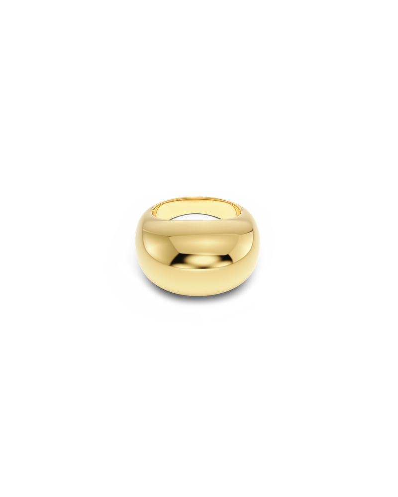 Silver Bean Ring Sterlingsilber Gold