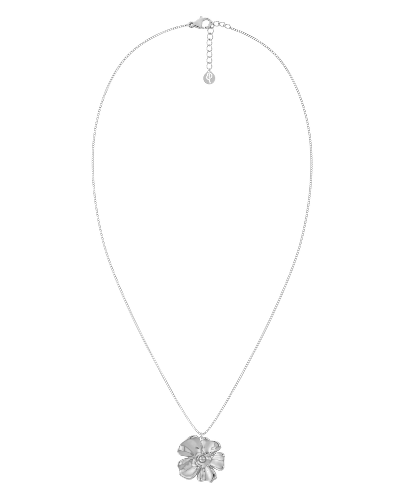 Floral Necklace L Hopeiset korut Hopea