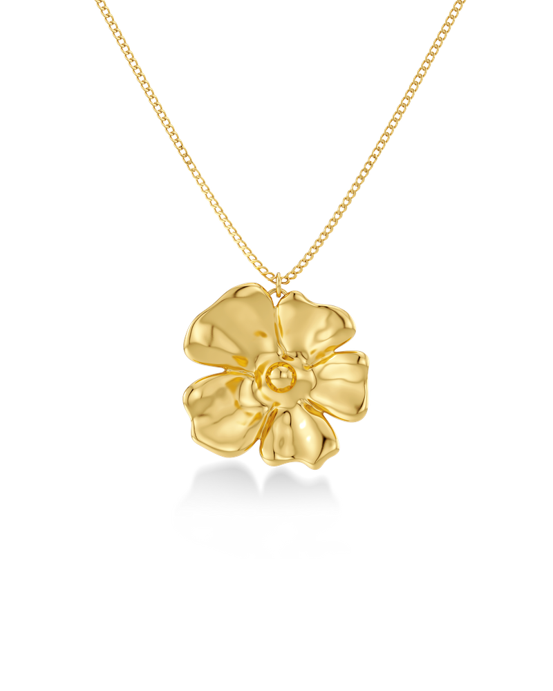 Floral Necklace L undefined Guld