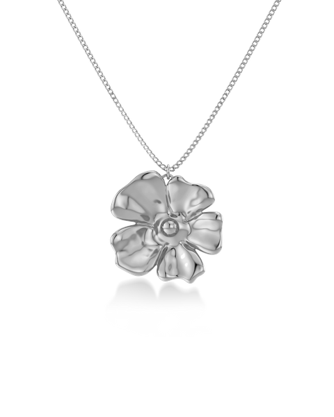 Floral Necklace L Silver jewellery Silver