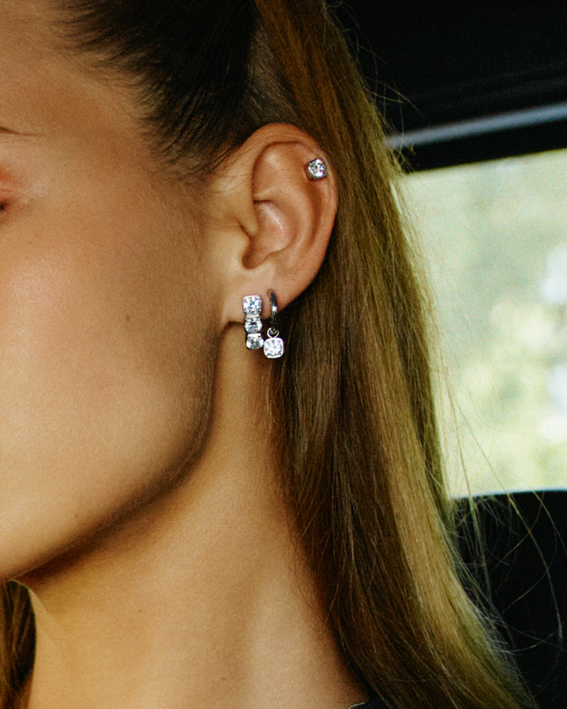 Gemma Studs Ørestikker Sølv