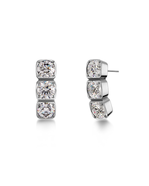 Gemma Studs Triple Jewellery Silber