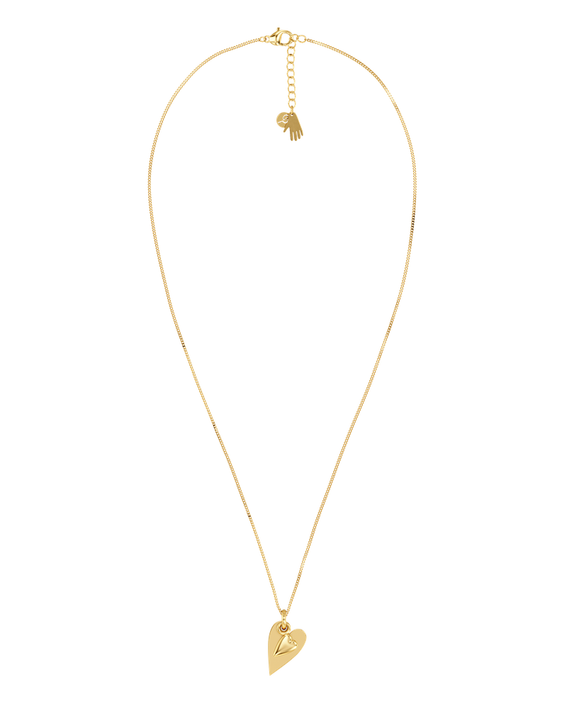 Heart to Heart Necklace Kultakaulakorut Kulta