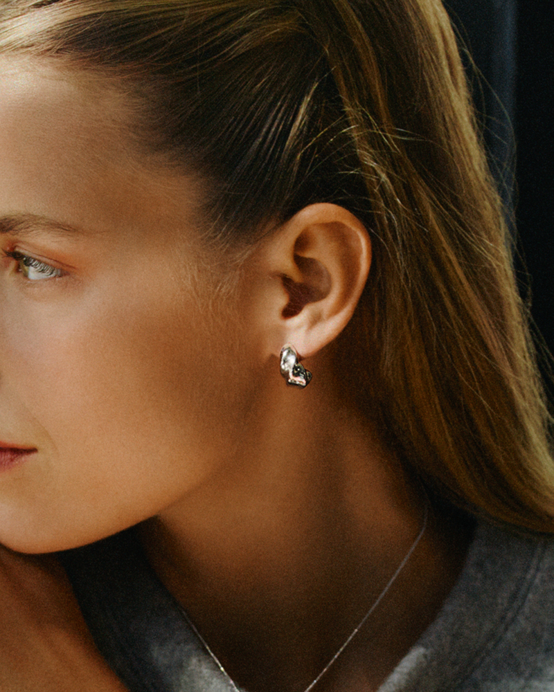 Helix Studs Studs Silver