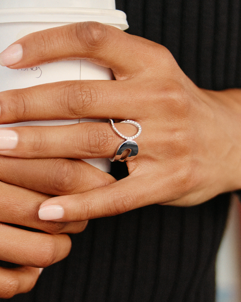 Plié Ring Ringe i sølv Sølv