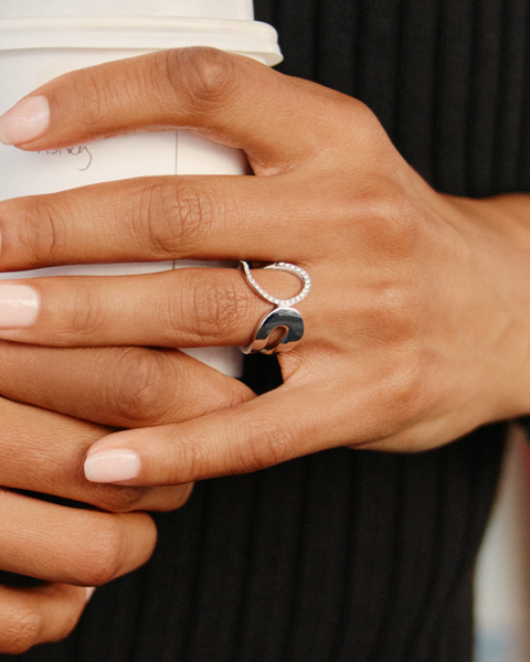 Plié Ring Jewellery Silver