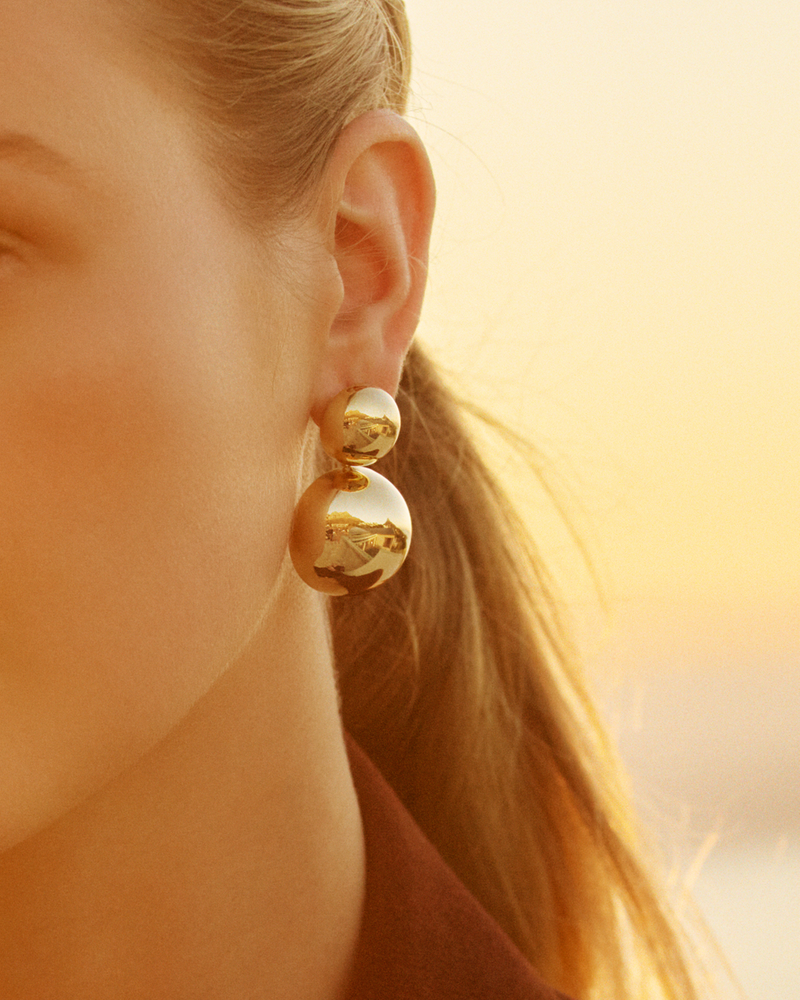 Sphere Earrings L undefined Gold