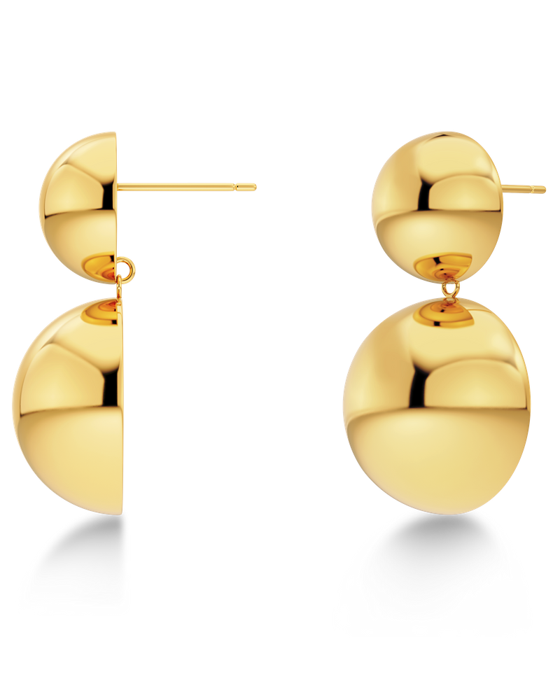 Sphere Earrings L undefined Gold