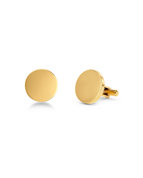 Cufflink Round Classics Kulta