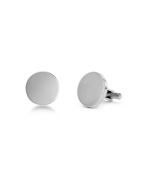 Cufflink Round Classics Silver