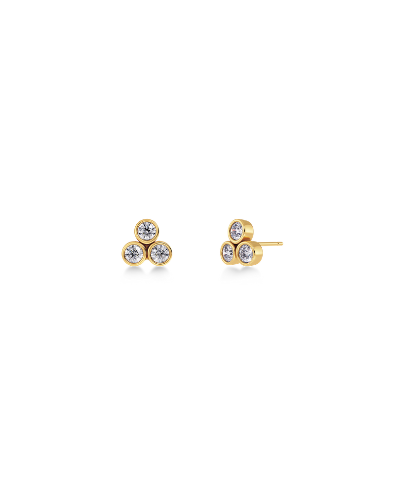 Barre Studs Studs Gold