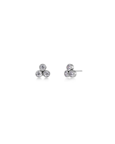 Barre Studs Jewellery Silver