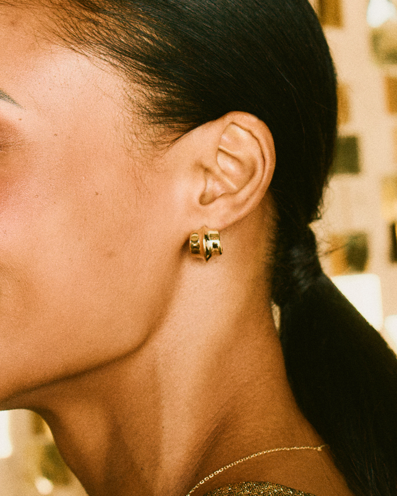 Barre Hoops S Creolen Gold