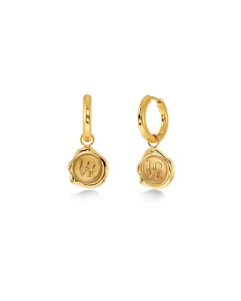 Holly Hoops Gold earrings Gold