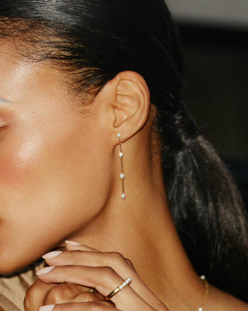 Lilo Earrings Perlenschmuck Gold