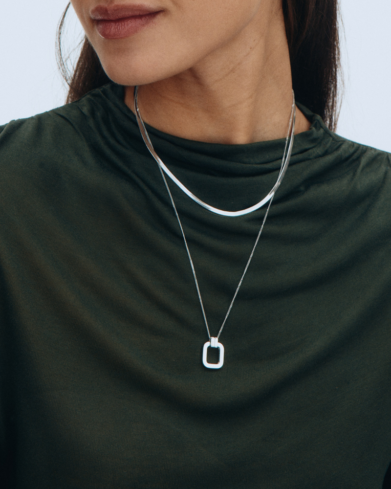 Plaza Necklace L Silver necklaces Silver