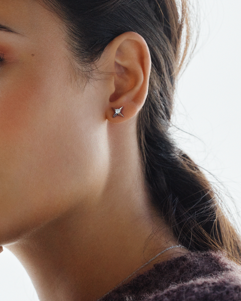 Stellar Studs Ørestikker Sølv
