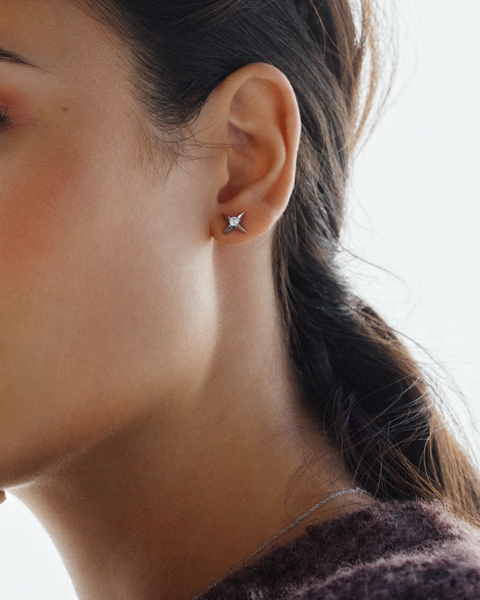 Stellar Studs Jewellery Silver