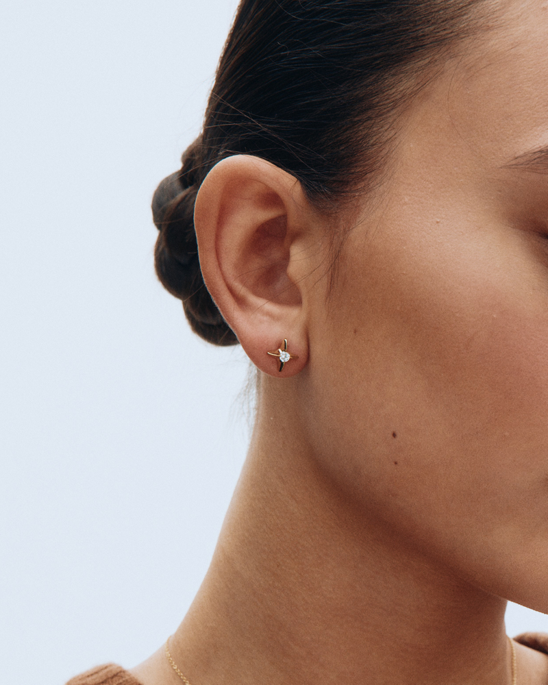 Stellar Studs Steckerohrringe Gold