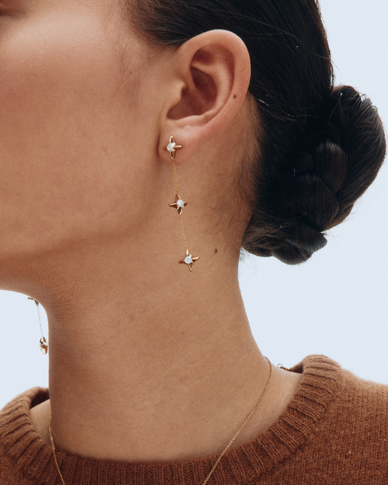 Stellar Earrings Guldörhängen Guld