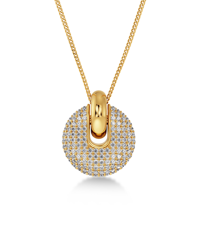 Bisque Pavé Necklace Guldhalsband Guld