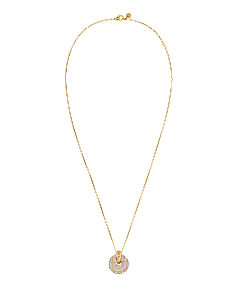 Bisque Pavé Necklace Guldhalsband Guld
