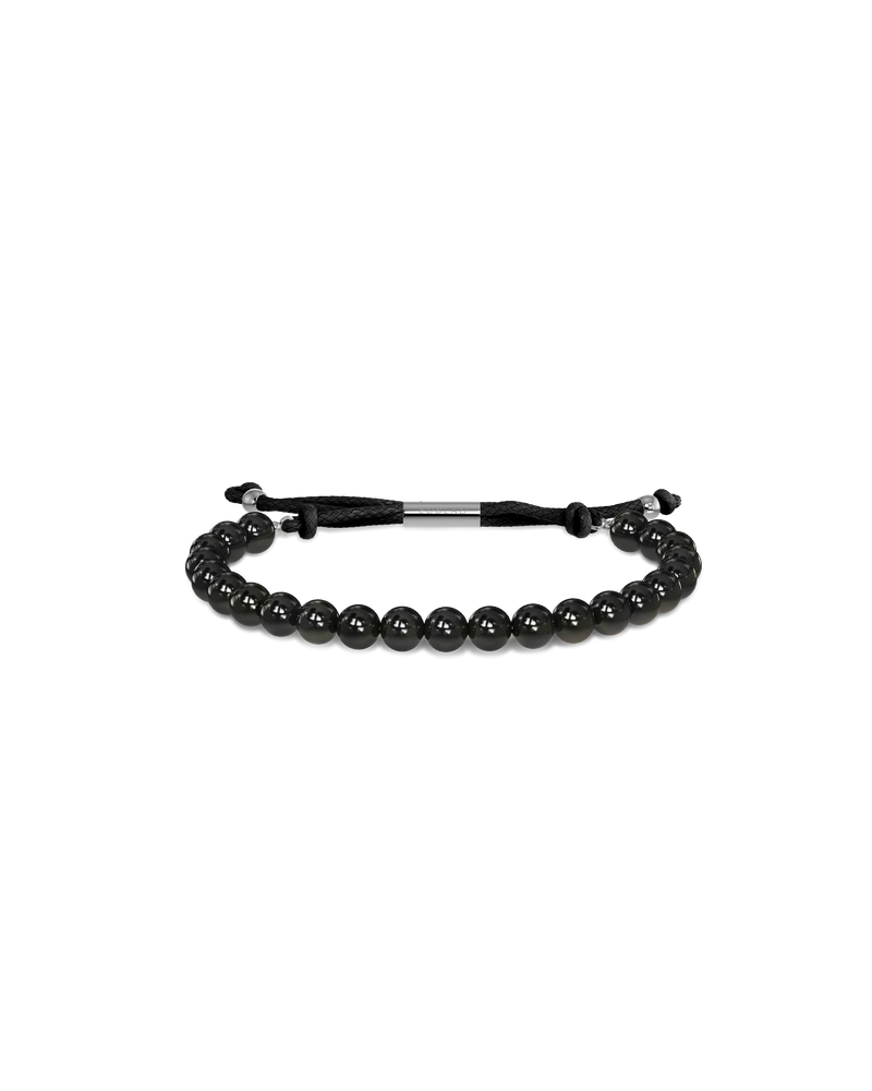 Avery Bracelet Silberarmbänder Schwarz/Silber