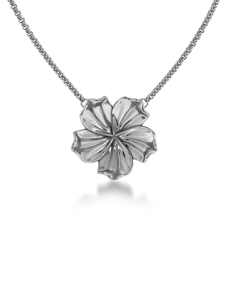 Jasmine Necklace L Silverhalsband Silver