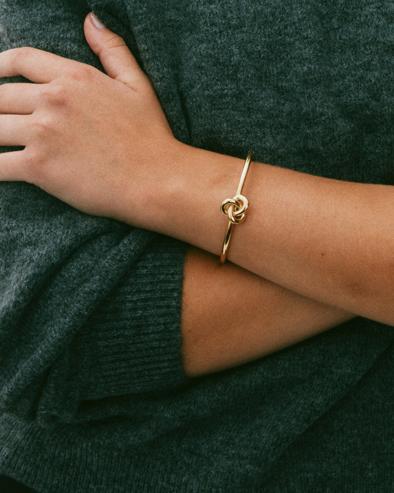 Infinity Knot Bangle Bangles Guld