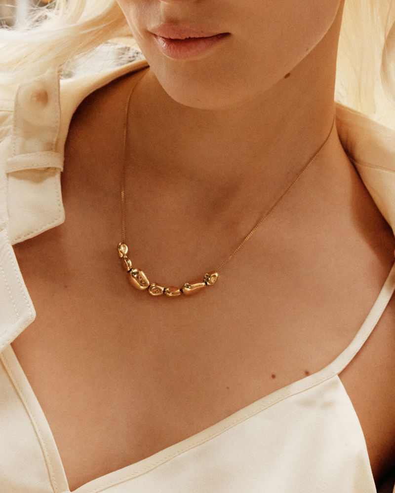 Leora Necklace Multi S Guldhalsband Guld