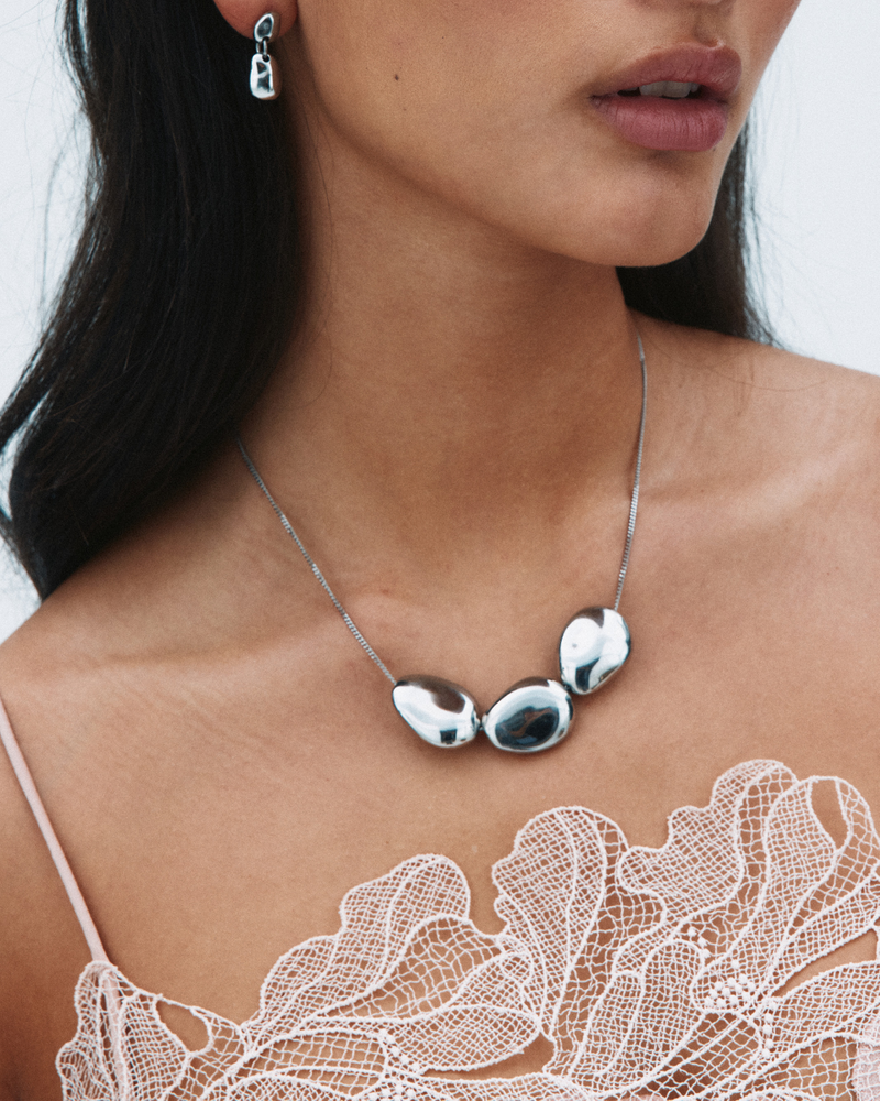 Leora Necklace Multi L Halskæder i sølv Sølv